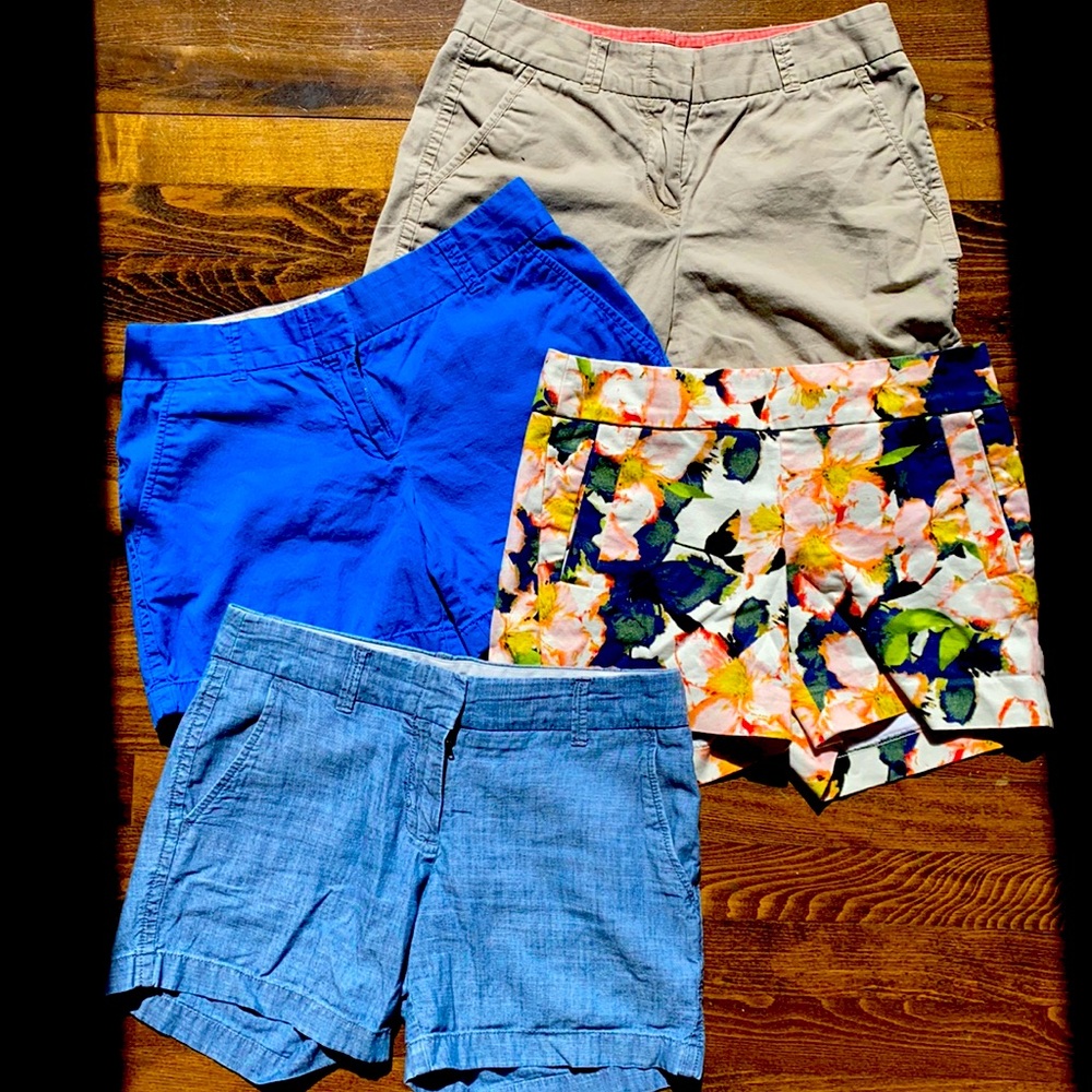 💐🌷J-Crew Women’s Chino Shorts Size 0 Bundle🌷💐